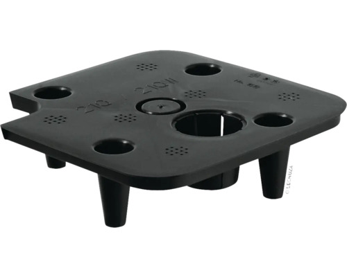 Fond de séparation Lechuza pour Quadro 28 plastique noir Insert de bac à plantes noir avec trous pour l''aération et l''irrigation