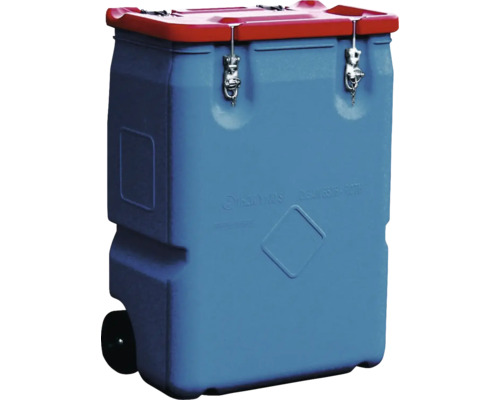 Transportbehälter mit Deckel und Rollen