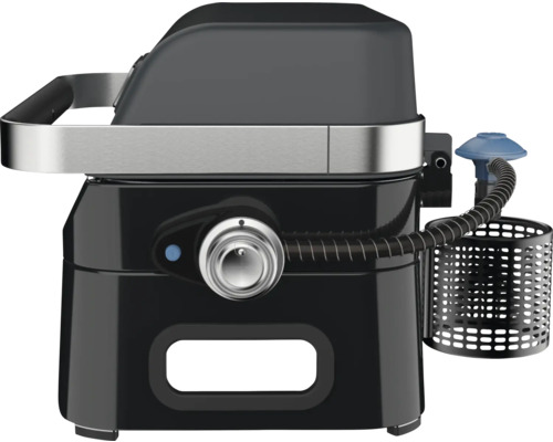Tragbarer Gasgrill mit Regler und Behälter