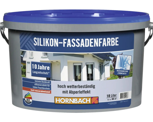 Eimer Silikonfassadenfarbe mit 10 Litern Inhalt