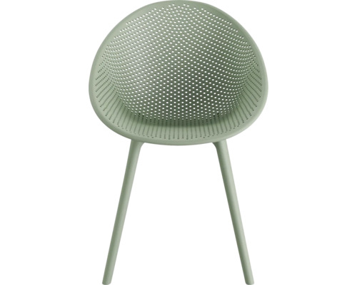 Gartenstuhl aus Kunststoff mit durchbrochenem Design