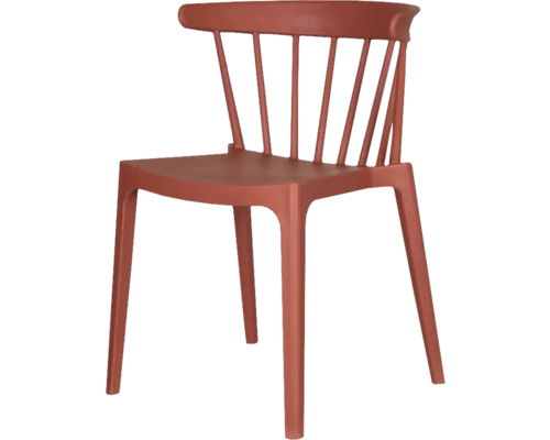 Stapelstuhl Windson 54×53×75 cm stapelbar terracotta
