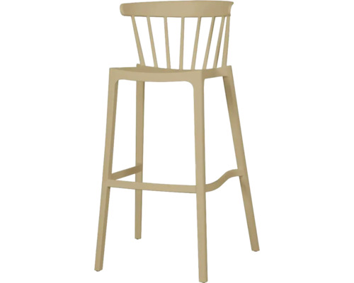 Tabouret de bar Windson Outdoor plastique 55×53×103 cm empilable sable