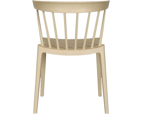 Stuhl mit Rückenlehne aus Kunststoff