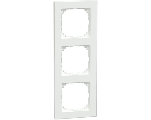 Plaque d'interrupteur Merten MEG4030-3625 3 positions M-Pur blanc actif Cadre triple pour interrupteurs et prises