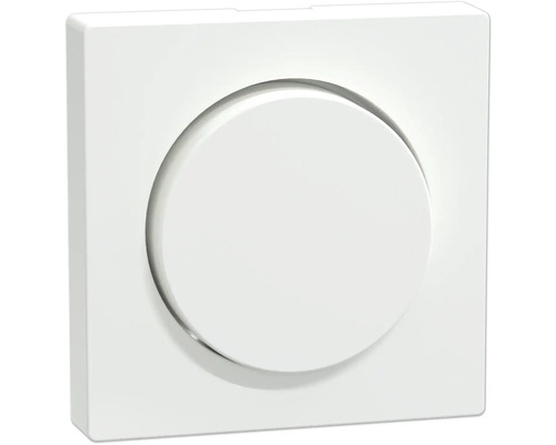 Plaque centrale avec bouton rotatif Merten MEG5250-0325 cache pour variateur M-Pure blanc actif/brillant