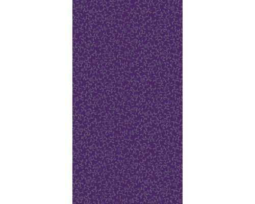Papier peint violet avec motif de vrilles grises