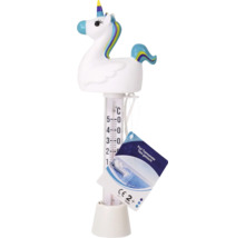 Thermomètre de piscine avec motif de licorne pour mesurer la température de l''eau