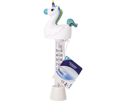 Thermomètre de piscine avec motif de licorne pour mesurer la température de l''eau