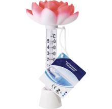 Thermomètre de piscine avec design de fleur de lotus pour la mesure de la température