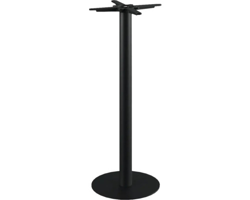 Mange-debout Outdoor socle de table haut Urban acier inoxydable 45×45×108 cm noir