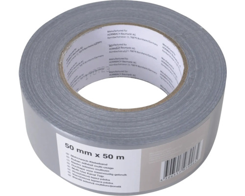 Ruban adhésif gris multi-usage, 50 millimètres sur 50 mètres