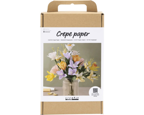 Mini kit créatif papier crépon bouquet printanier