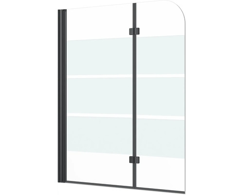 Duschwand aus Glas mit Haltestange