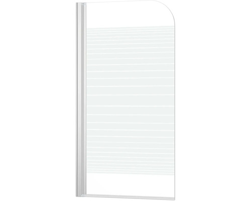 Duschwand mit horizontalen Streifen