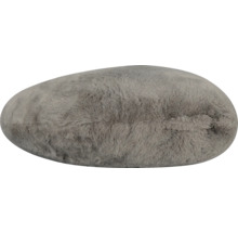 Coussin décoratif en forme de pierre avec structure en fourrure