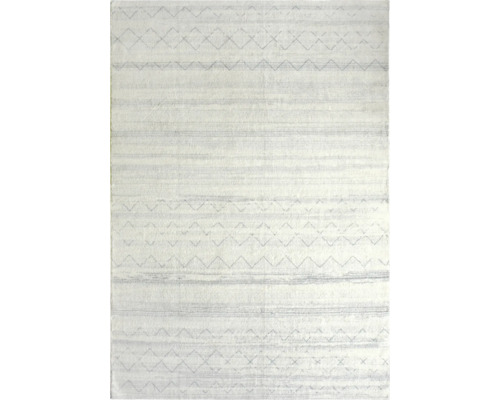 Tapis à rayures et motif zigzag