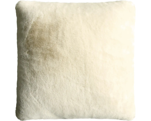Quadratisches Dekokissen mit Fellstruktur