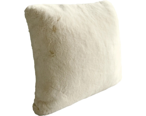 Quadratisches Zierkissen mit Felloptik