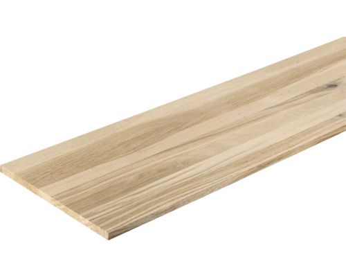 Leimholz Eiche Vintage durchgehende Lamellen 2400x600x27 mm Holzplatte aus Eiche