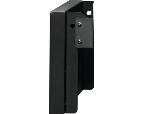 Schwarze Wandhalterung für die Montage