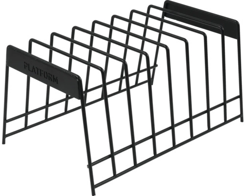 Étagère de salle de bain en métal avec plusieurs compartiments