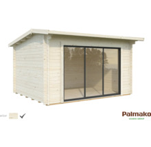 Gartenhaus Palmako Ines 11,1 m² Schiebetür Isolierglas inkl. Fußboden 434 x 379 cm tauchgrundiert