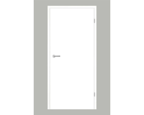 Pertura Zimmertür Yori CPL Design weiß (ähnlich RAL 9003) 86 x 198,5 cm Rechts ohne Schlüssellochbohrung