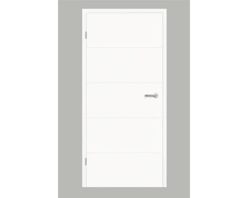 Porte intérieure Pertura Tilda 10 laque blanche (semblable à RAL 9010) 86 x 198.5 cm gauche sans perçage pour serrure
