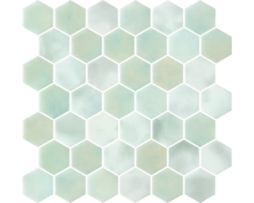 Mosaïque pour piscine Hex XL Cotto Danae 28,6x28,4cm Carreaux hexagonaux pour mur et sol