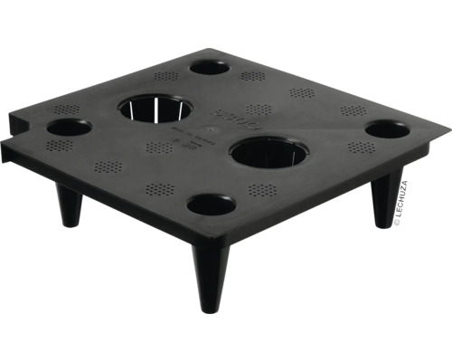 Fond de séparation Lechuza pour Cubico 22 plastique noir Insert d''irrigation pour jardinières