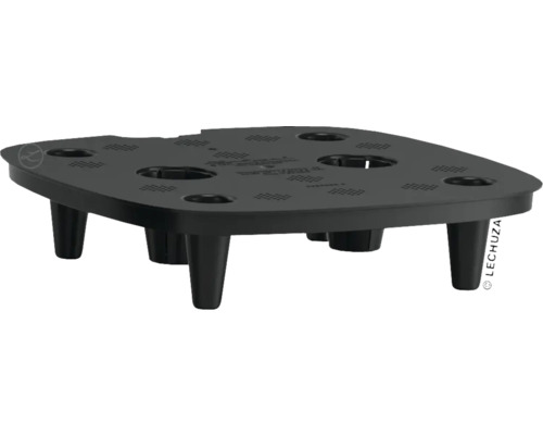 Fond de séparation Lechuza pour Pila Color Planter plastique noir Lechuza Classico Support à plantes à roulettes