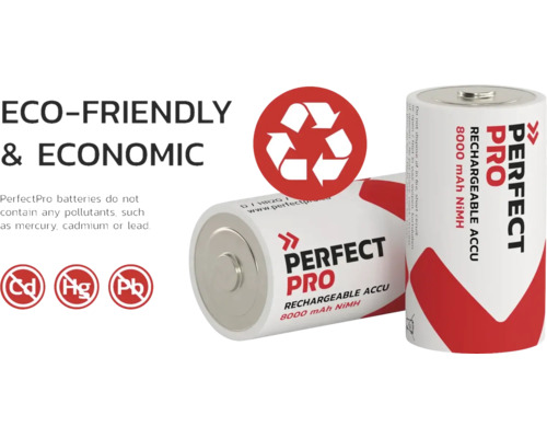 Batterie Perfect Pro, rechargeable, 8000 mAh, ne contient pas de substances nocives
