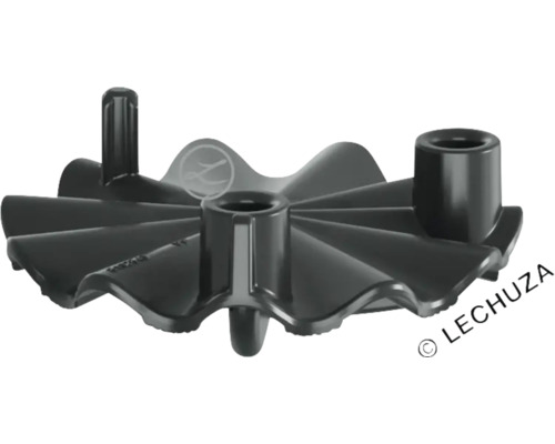 Couvercle pour trop-plein Lechuza Nido 28 granite noir Pièce de rechange pour kit d''arrosage Lechuza