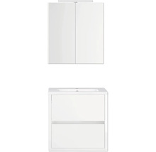 Meuble sous-vasque avec armoire de toilette pour salle de bain