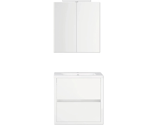 Meuble sous-vasque avec armoire de toilette pour salle de bain