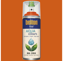Peinture en bombe aérosol Belton Free PU Ral 2004 orangé pur brillante 400 ml