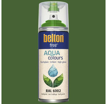 Peinture en bombe aérosol Belton Free PU Ral 6002 vert feuillage brillante 400 ml
