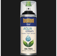 Peinture aérosol Belton Free PU Ral 9005 noir foncé ultra-brillant 400 ml-thumb-2