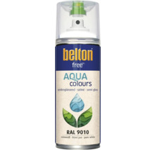 Peinture aérosol Belton Free PU Ral 9010 blanc pur brillant satiné 400 ml