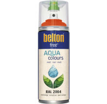 Peinture en bombe aérosol Belton Free PU Ral 2004 orangé pur mate 400 ml