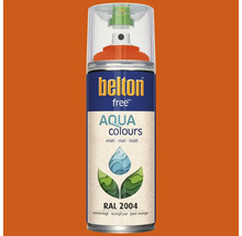 Peinture en bombe aérosol Belton Free PU Ral 2004 orangé pur mate 400 ml