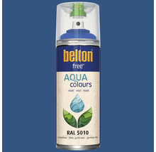 Peinture en bombe aérosol Belton Free PU Ral 5010 bleu gentiane mate 400 ml