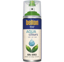 Peinture en bombe aérosol Belton Free PU Ral 6002 vert feuillage mate 400 ml