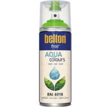 Peinture en bombe aérosol Belton Free PU Ral 6018 jaune vert mate 400 ml