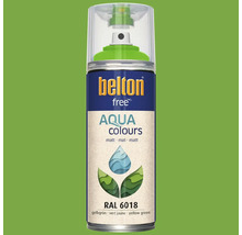 Peinture en bombe aérosol Belton Free PU Ral 6018 jaune vert mate 400 ml