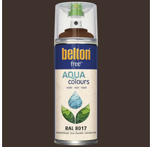 Peinture en bombe aérosol Belton Free PU Ral 8017 marron chocolat mate 400 ml