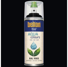 Peinture en bombe aérosol Belton Free PU Ral 9005 noir foncé mate 400 ml