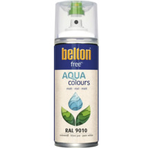 Peinture aérosol Belton Free PU Ral 9010 blanc pur mat 400 ml