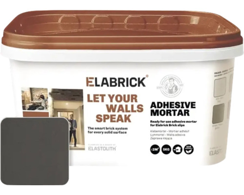 Mortier colle Elabrick anthracite 5 kg